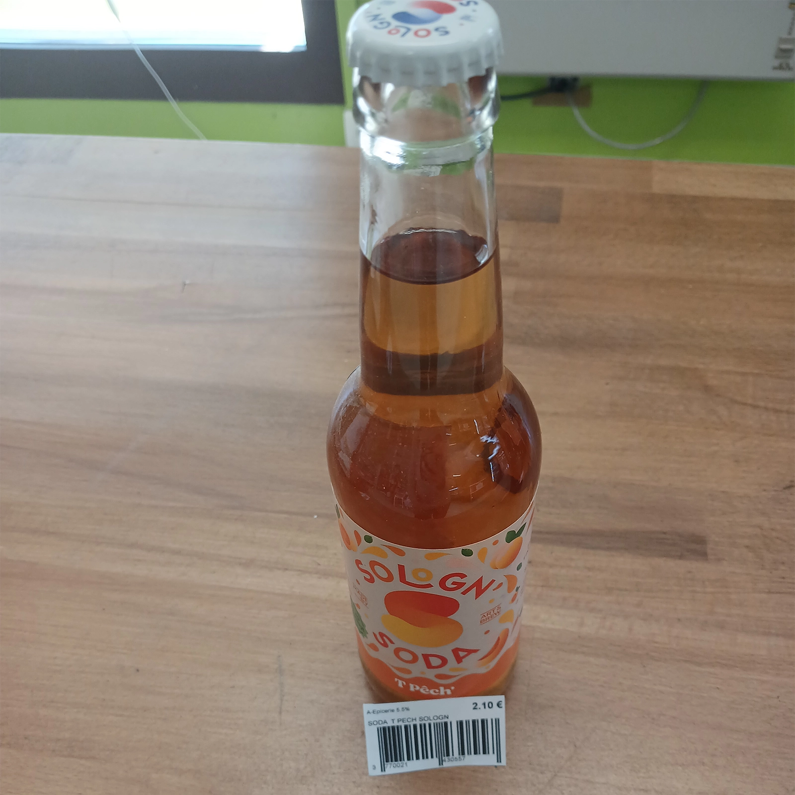 Soda à la pêche